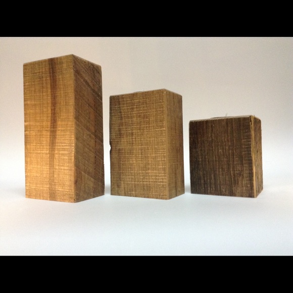 Reclaimed Barnwood Candle Holders. Winter sale! - Picture 2 of 8